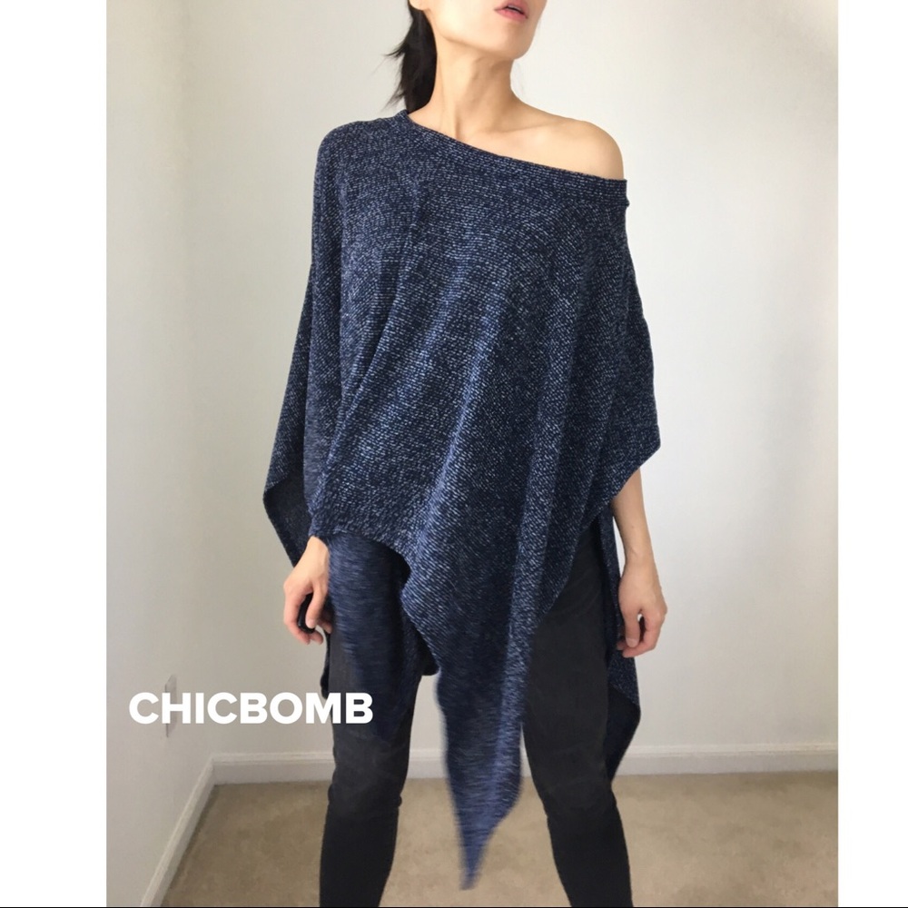LAST 1 ! Loose fit trapeze poncho tunic top - Picture 3 of 8